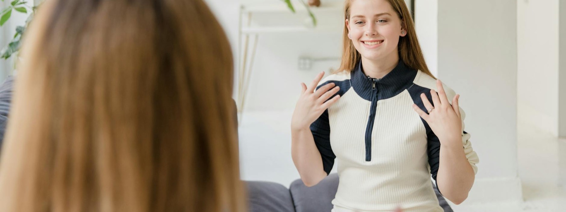 Smiling therapy patient comparing travel therapy setting options
